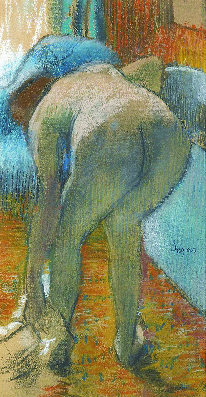  埃德加·德加 Edgar Degas—— 洗浴的裸女1885